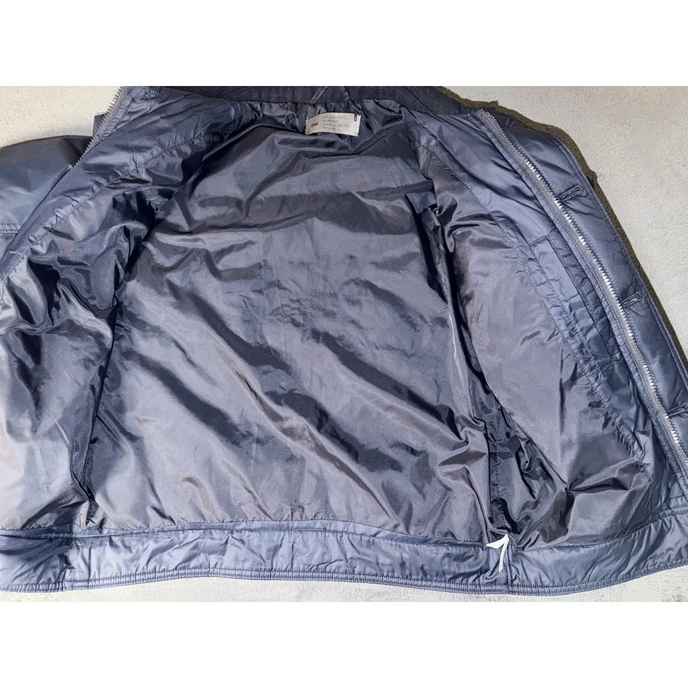 Gap Mens Navy Blue Quilted Nylon Field Jacket XS Puffer Utility Coat RN54023